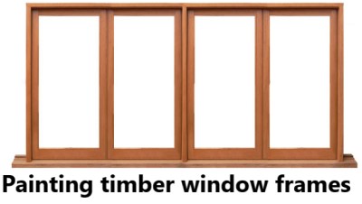 Steps to paint timber window frames